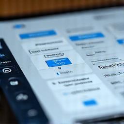 Illustration of digital data fields connecting